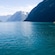 Verdant mountains overlooking the water